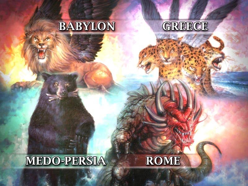 Four beast of Babylon, Greece, Medo-Persia and Rome
